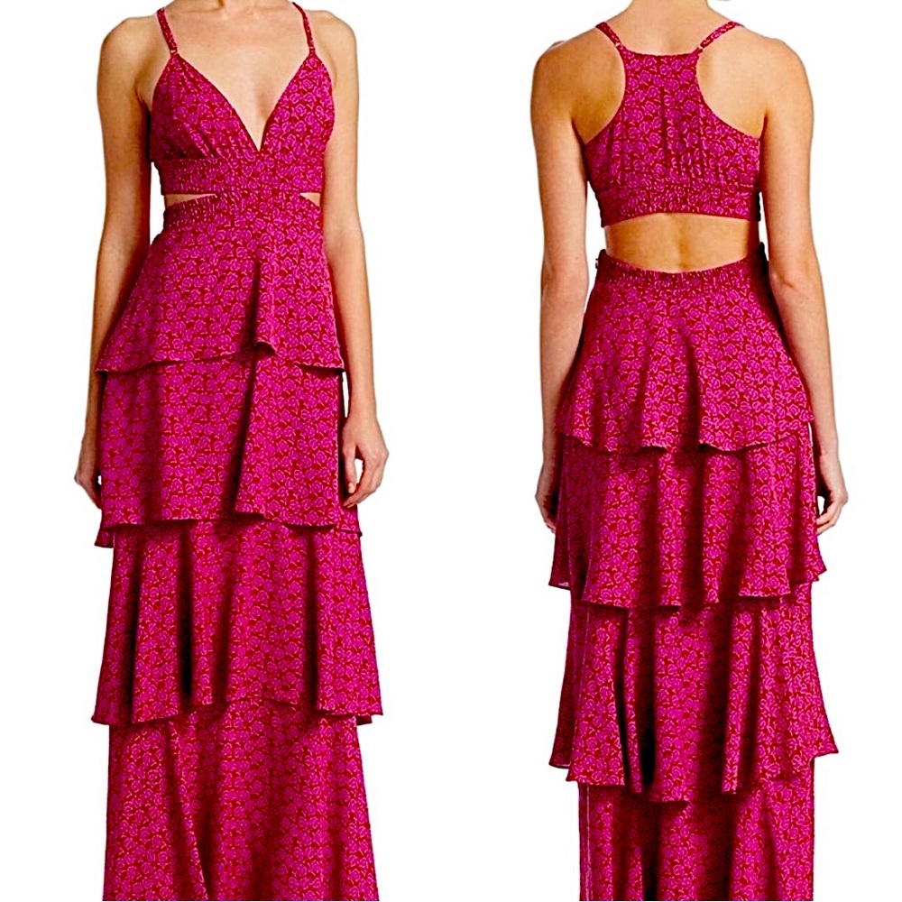 ALC Titus pink floral dress 2-piece